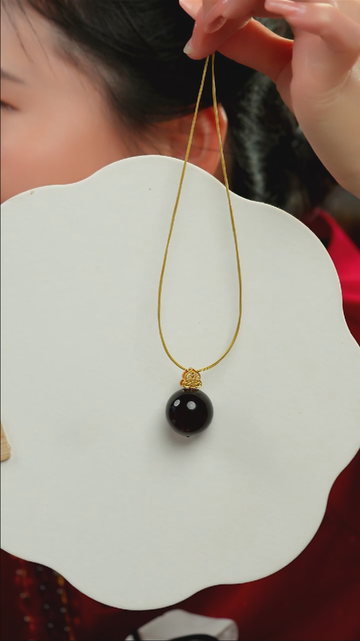 【闪购商品】琥珀颈饰未镶嵌22+翳珀单珠吊坠