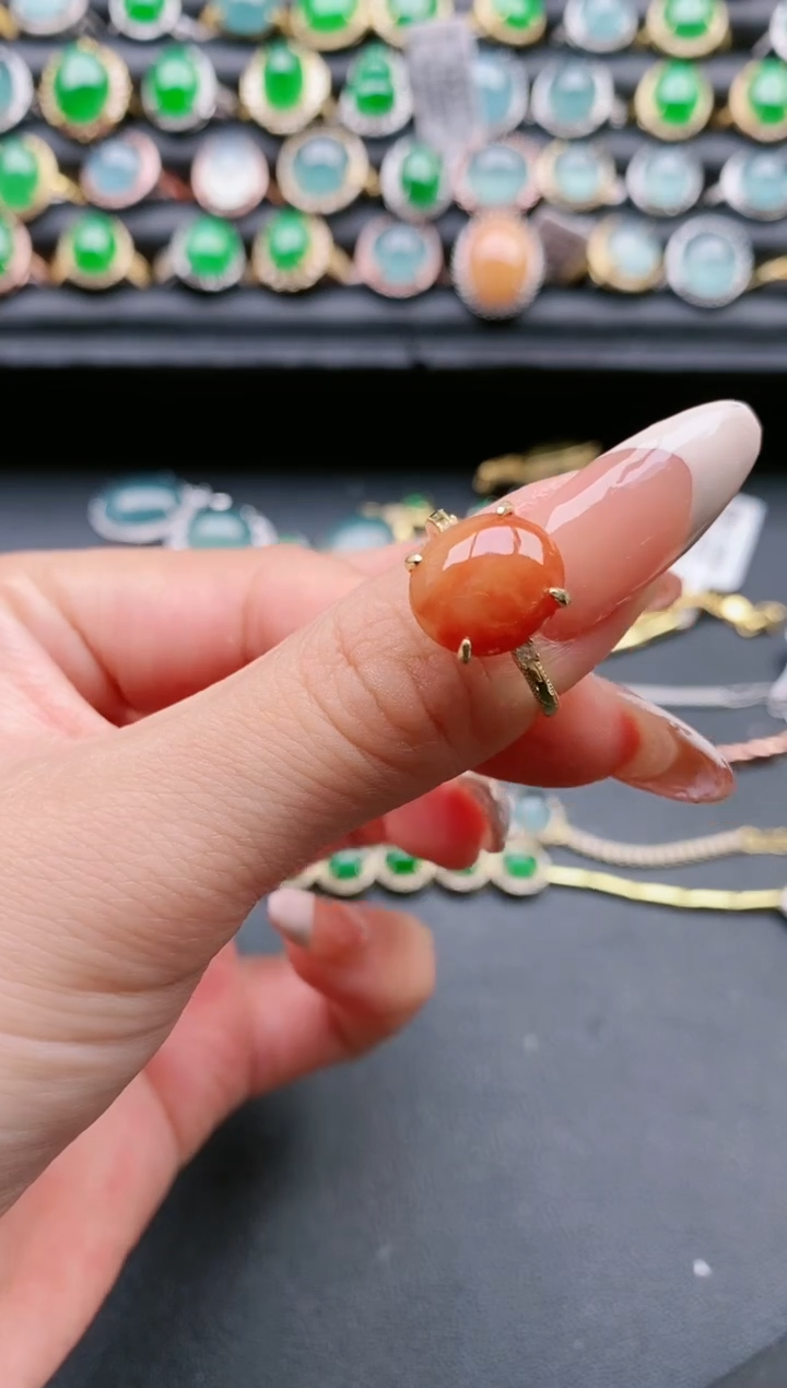 【闪购商品】翡翠戒指银S925镶嵌111111