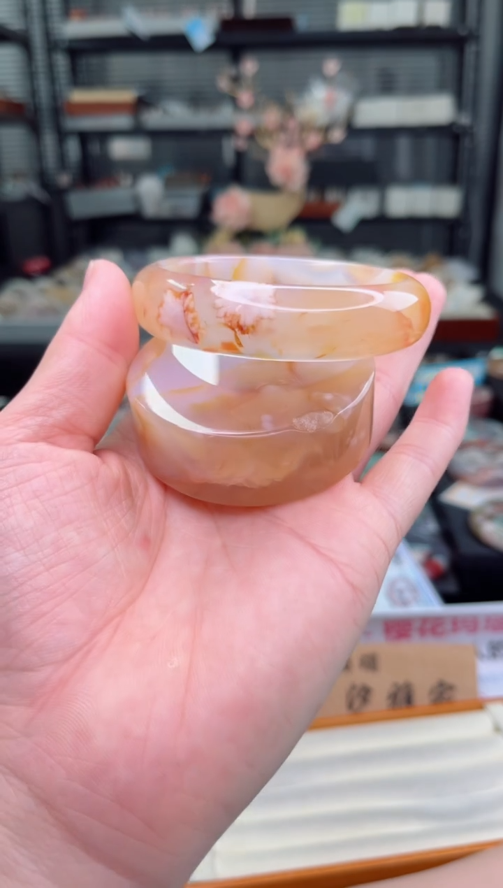 【闪购商品】石英质玉未镶嵌手镯61圈口（赠品镯心）602