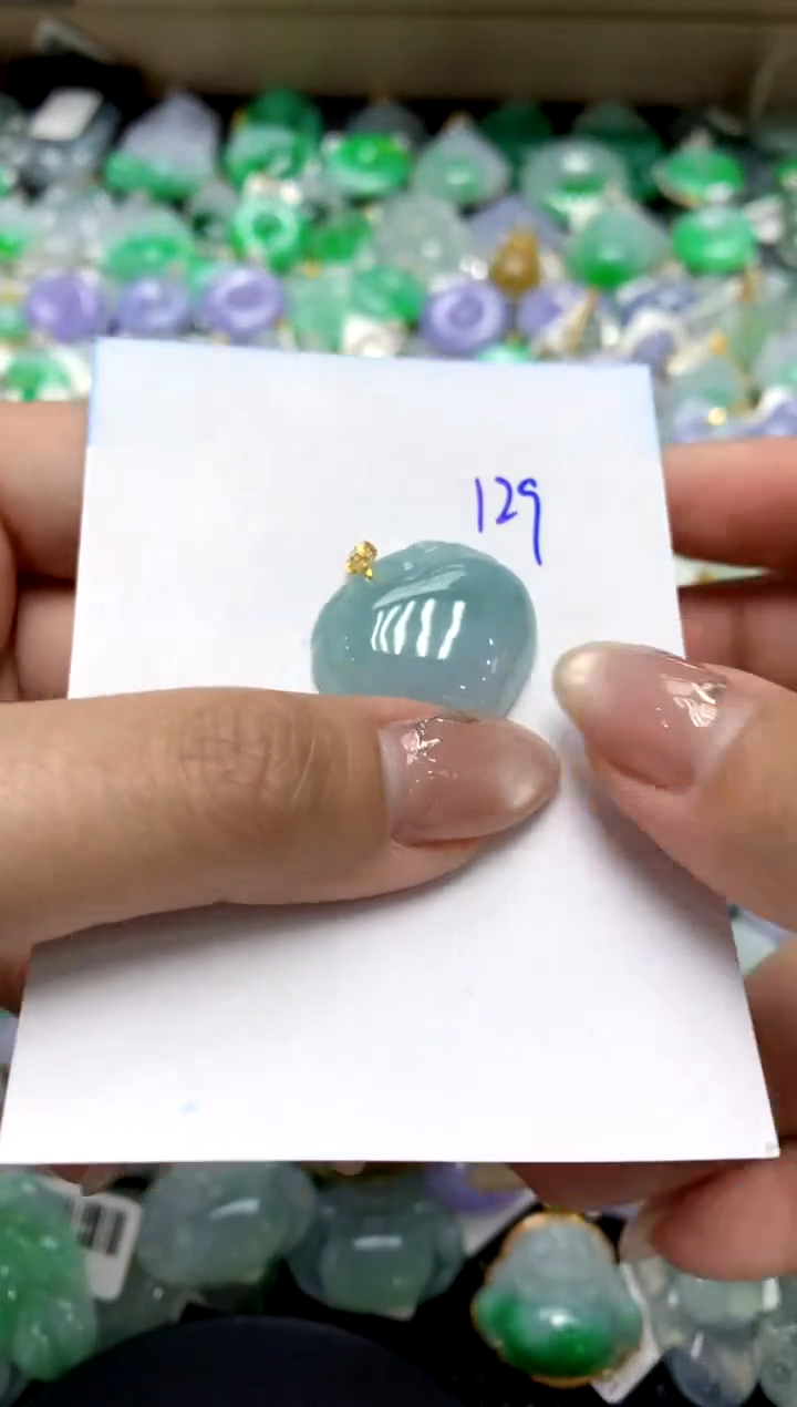 【闪购商品】翡翠颈饰18K金镶嵌1111111111111111