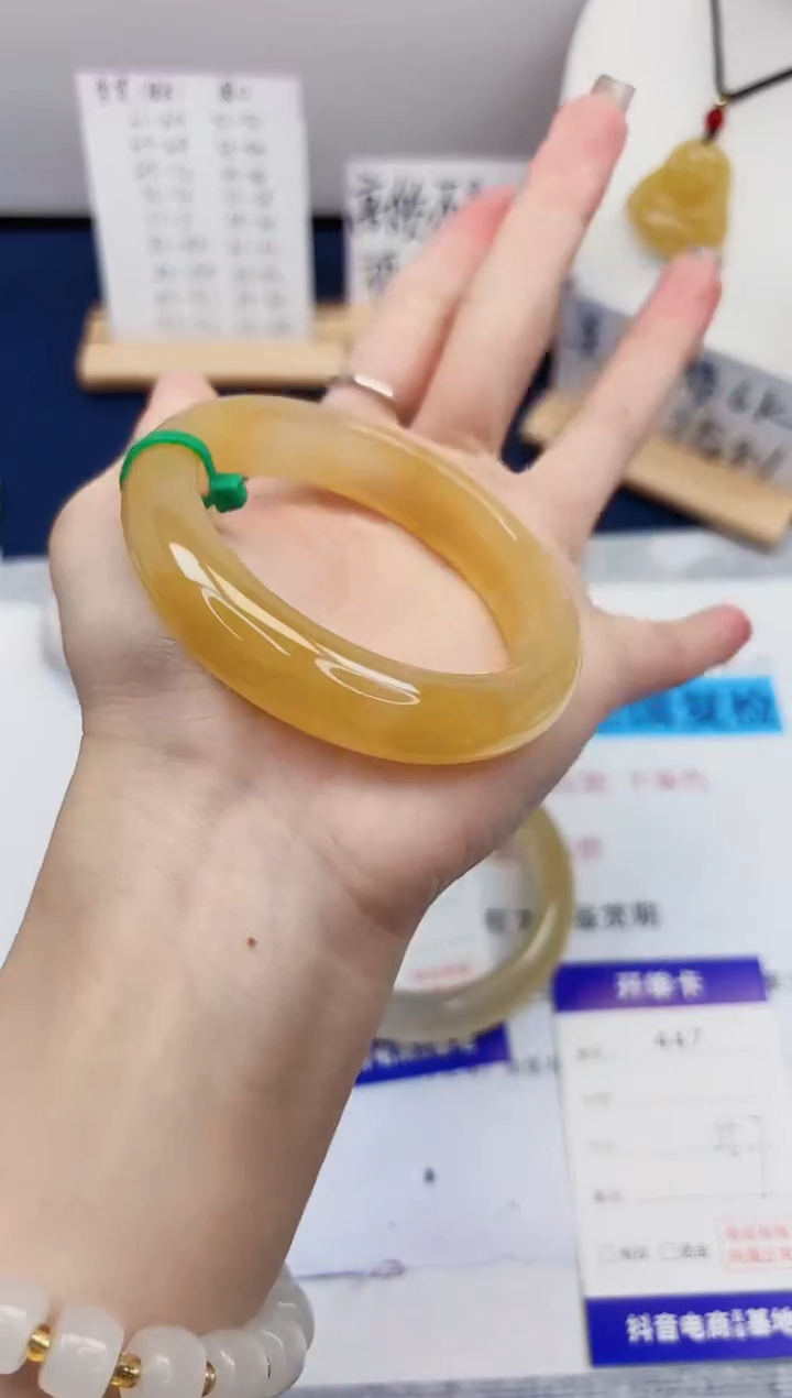 【闪购商品】石英质玉手镯合金447-财气镯-圈口55