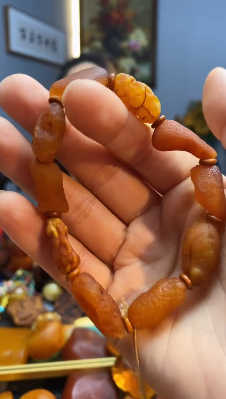 手链琥珀未镶嵌手串