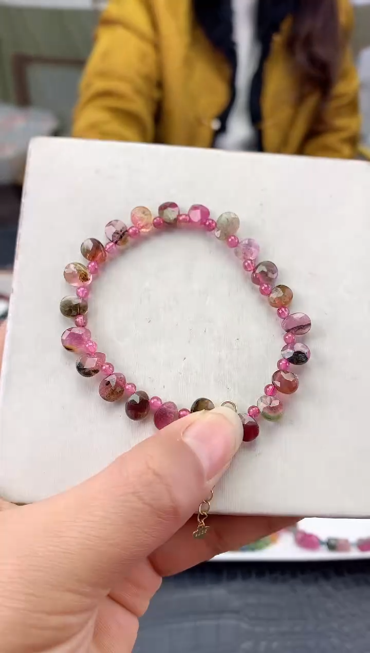 未镶嵌手串碧玺多样性发一条