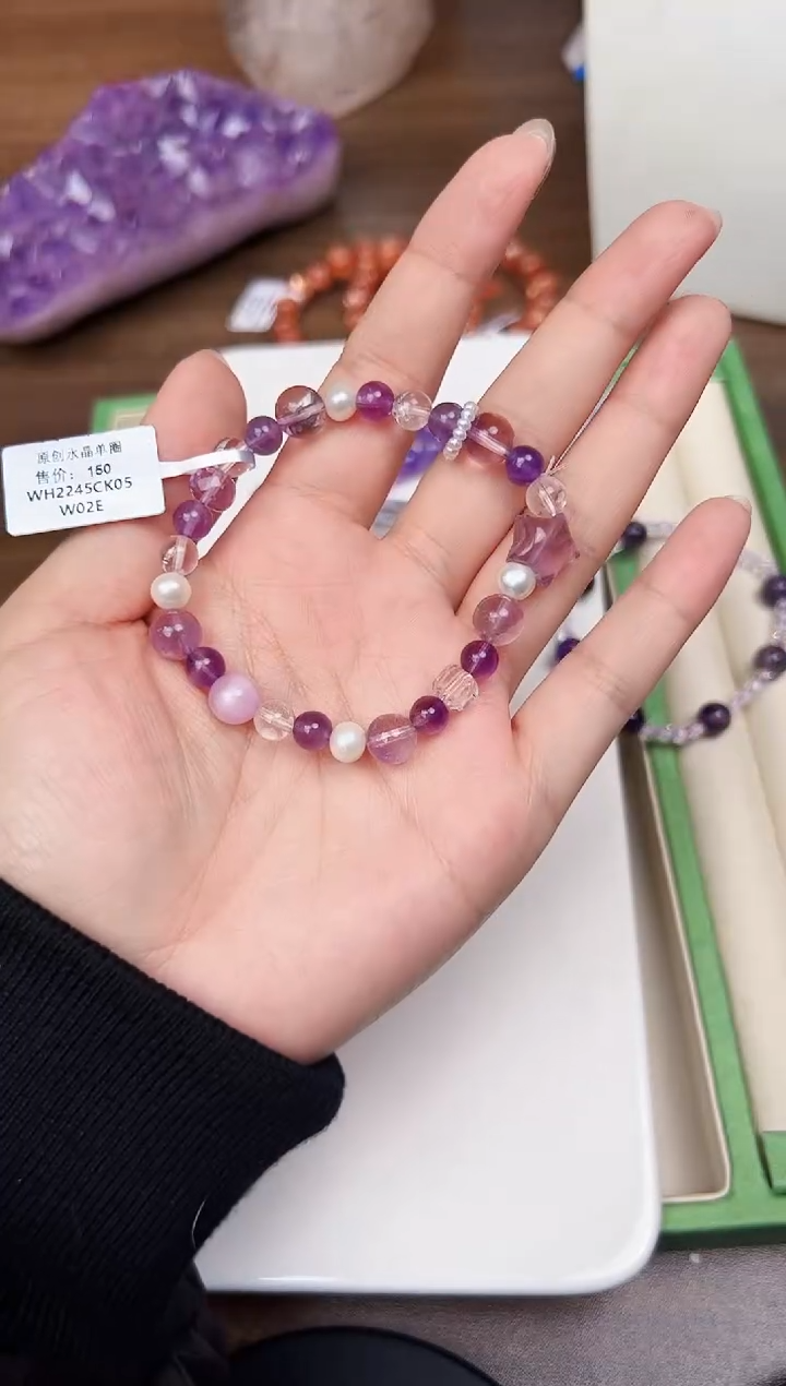 未镶嵌手链水晶悦3631 约6-12mm