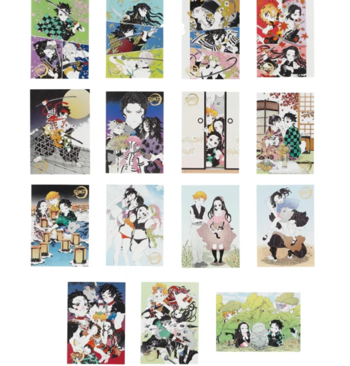 鬼灭之刃原画展艺术卡【默认代拆拆后不退，未成年禁止下单】