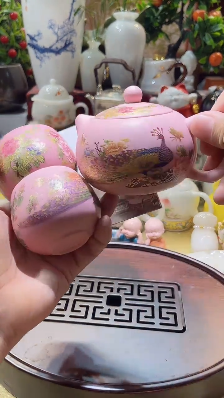 瓷片德艺茶器直播间@@粉紫砂