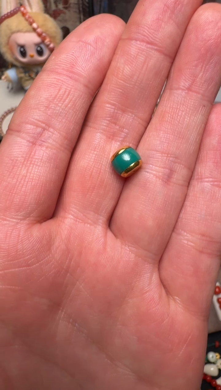 【闪购商品】绿松石颈饰足金镶嵌松石直切珠配饰