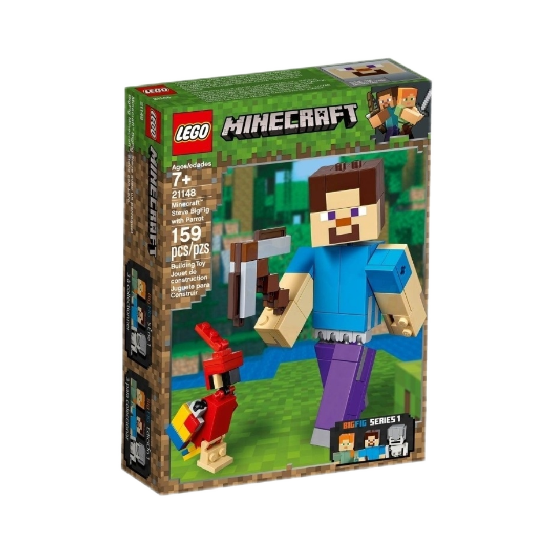 乐高Minecraft我的世界21148史蒂夫大人偶 压损盒