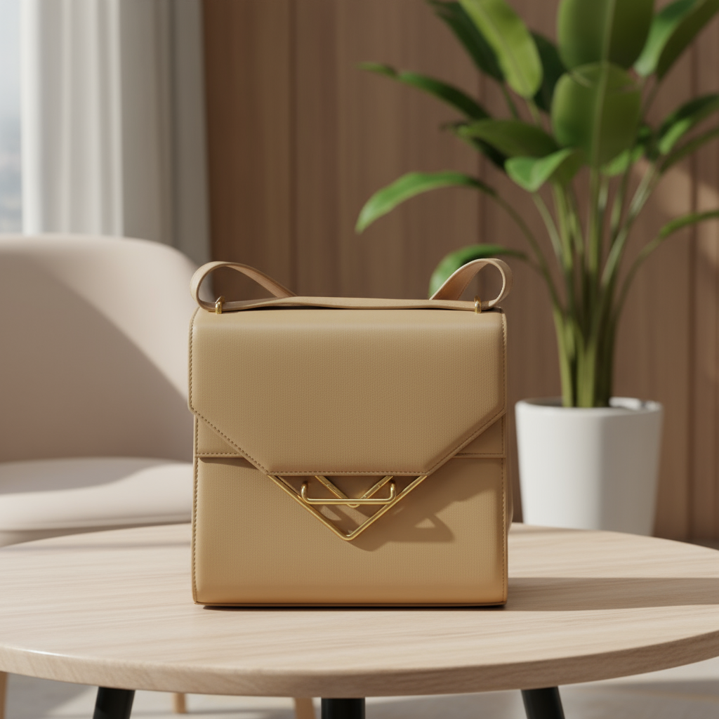 95新 BOTTEGA VENETA/葆蝶家  奶茶色单肩包  1783 9672 