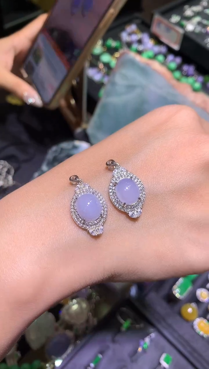 【闪购商品】翡翠吊坠(不含链)银S925镶嵌多样性发货发其一