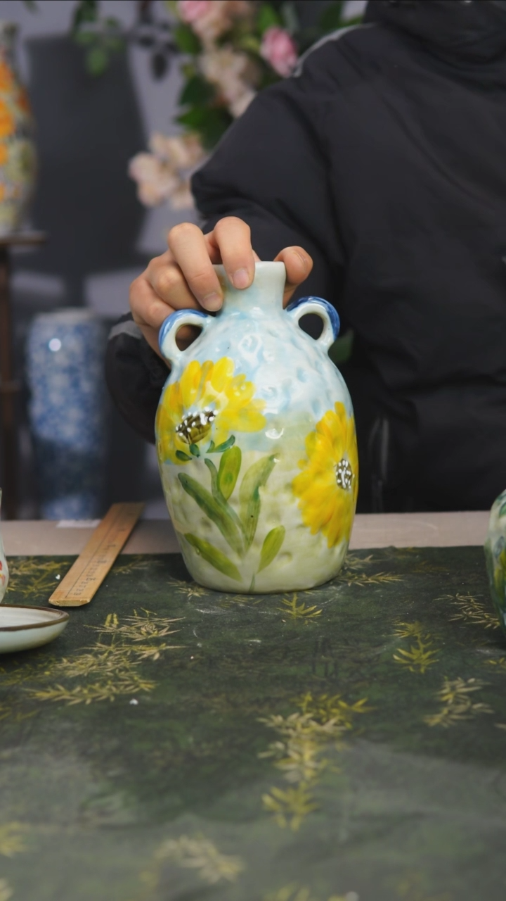 【闪购商品】85景德镇手绘高温陶瓷