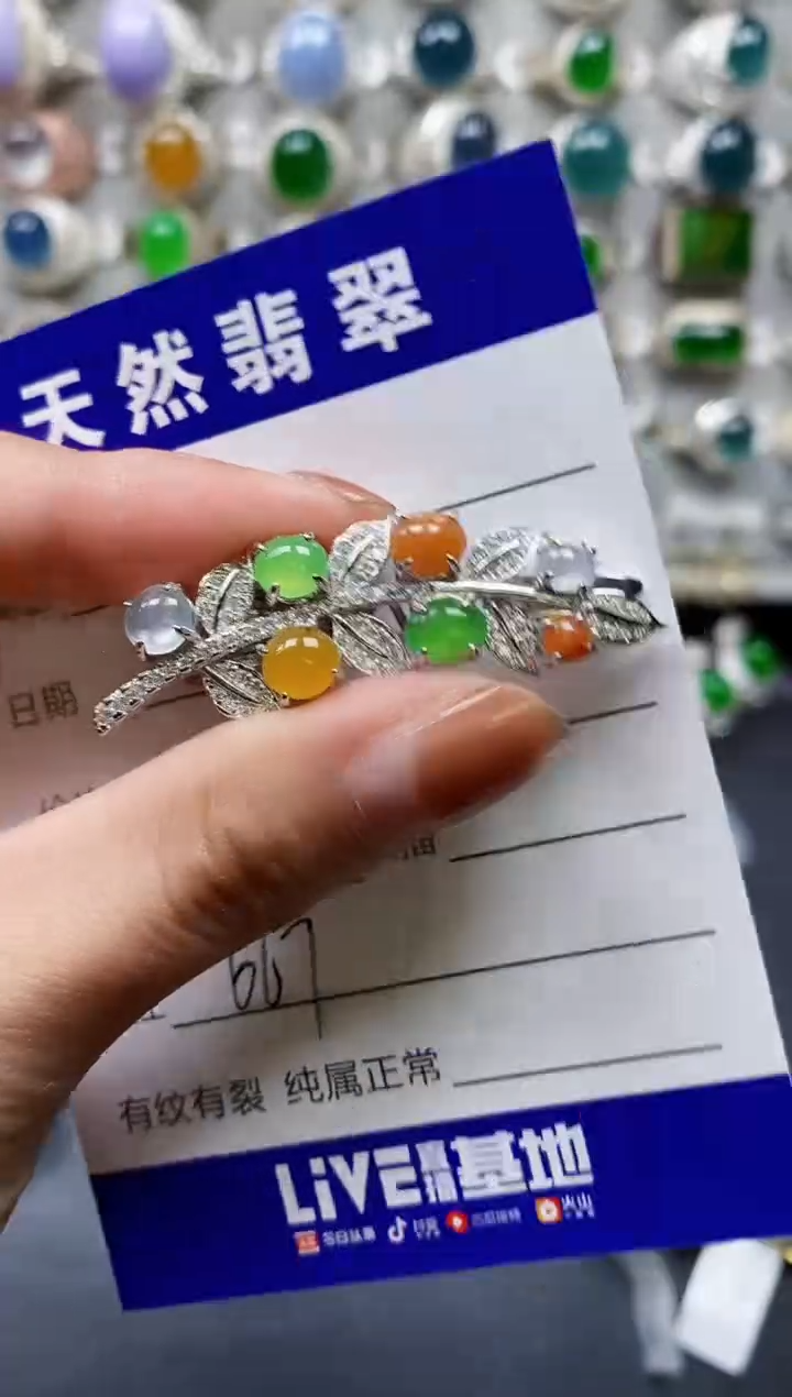 【闪购商品】翡翠颈饰银S925镶嵌0667