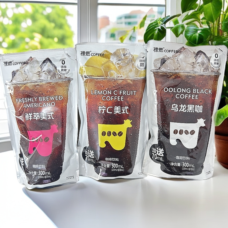 【咖啡团】裸燃咖啡饮料柠C鲜萃乌龙黑咖办公室网红休闲零食礼包