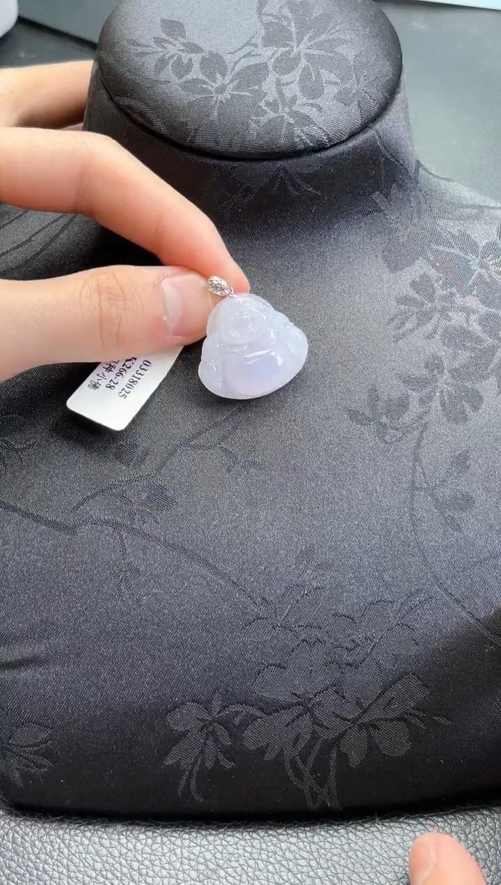 【闪购商品】翡翠颈饰18K金镶嵌佛公