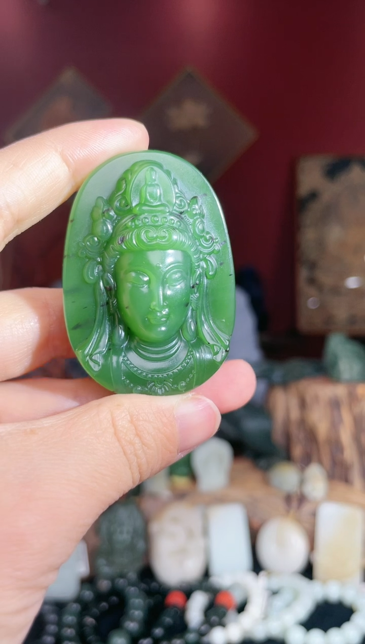 【闪购商品】和田玉颈饰未镶嵌观音头