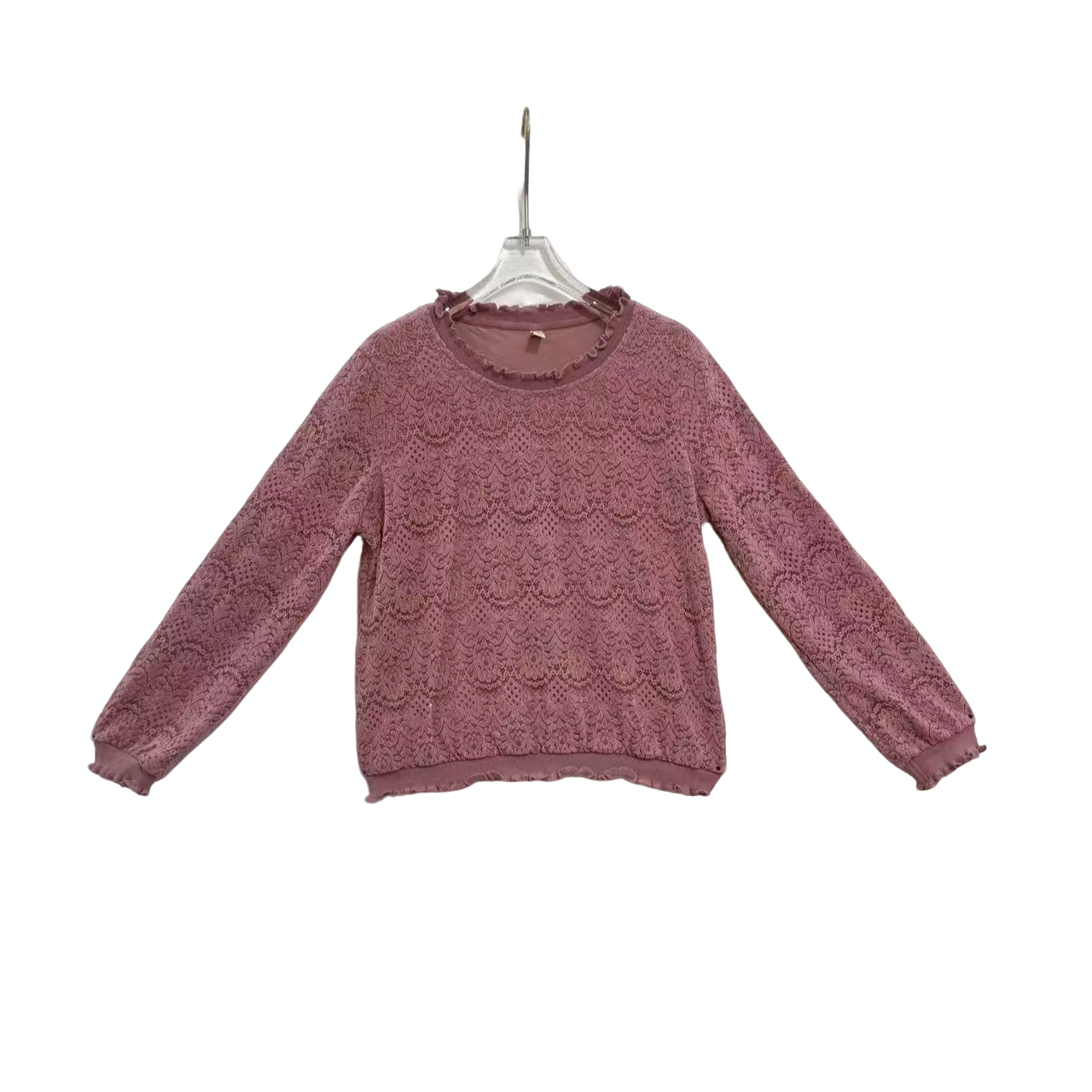 紫婷精选037#秋季新款高级独特气质百搭别致蕾丝内搭打底保暖上衣