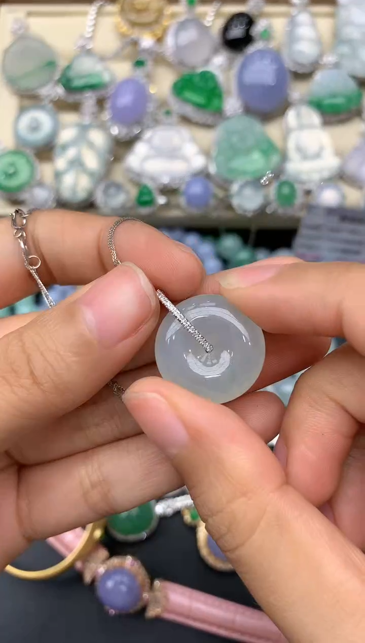 【闪购商品】翡翠颈饰18K金镶嵌186-中国好珍宝