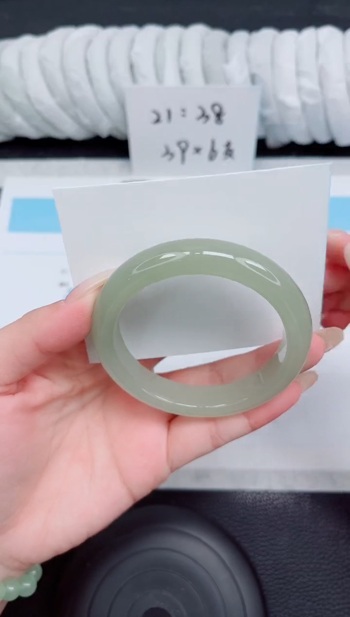 未镶嵌手镯石英质玉9-58.5
