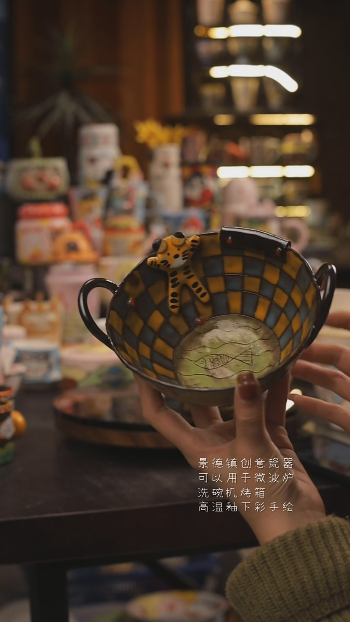 景德镇釉下彩绘设计师款式陶瓷