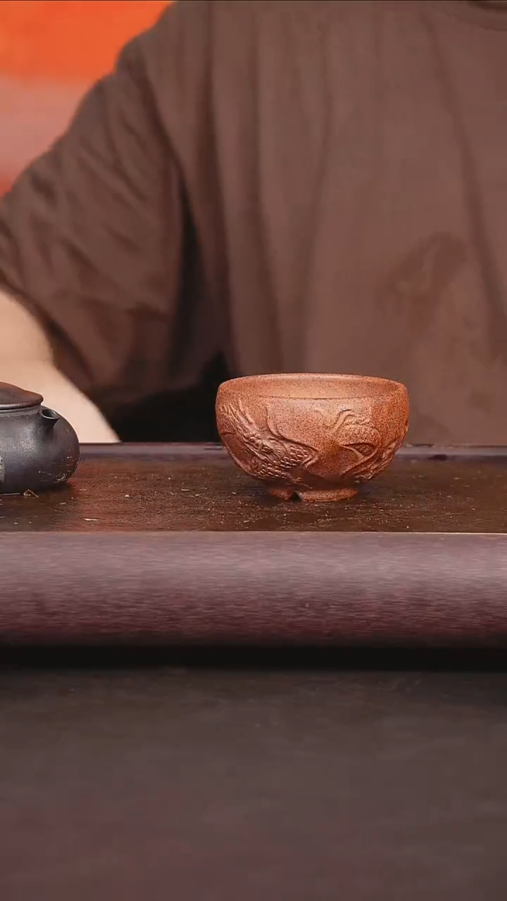 茶壶紫砂柴烧 微瑕杯
