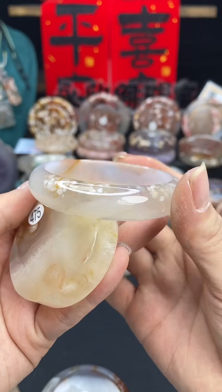 【闪购商品】石英质玉手镯（圆镯）未镶嵌54.9