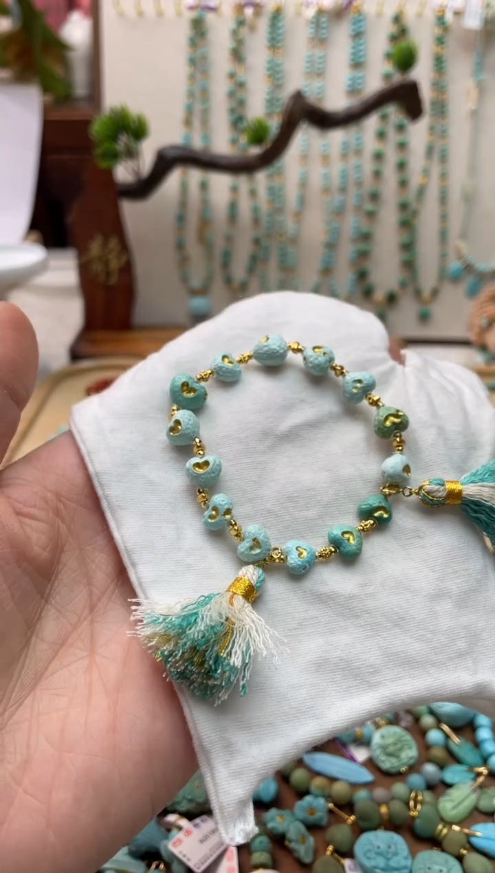 【闪购商品】绿松石手串银S925镶嵌49