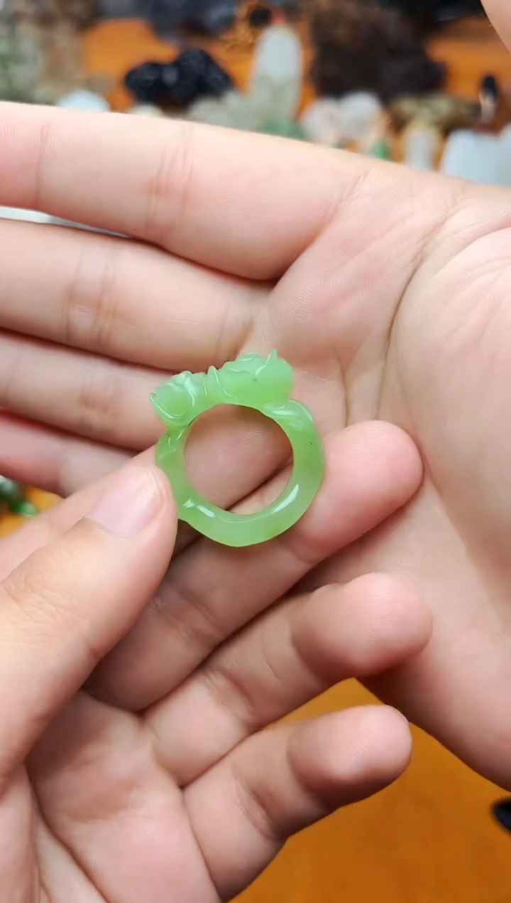 【闪购商品】和田玉戒指未镶嵌花