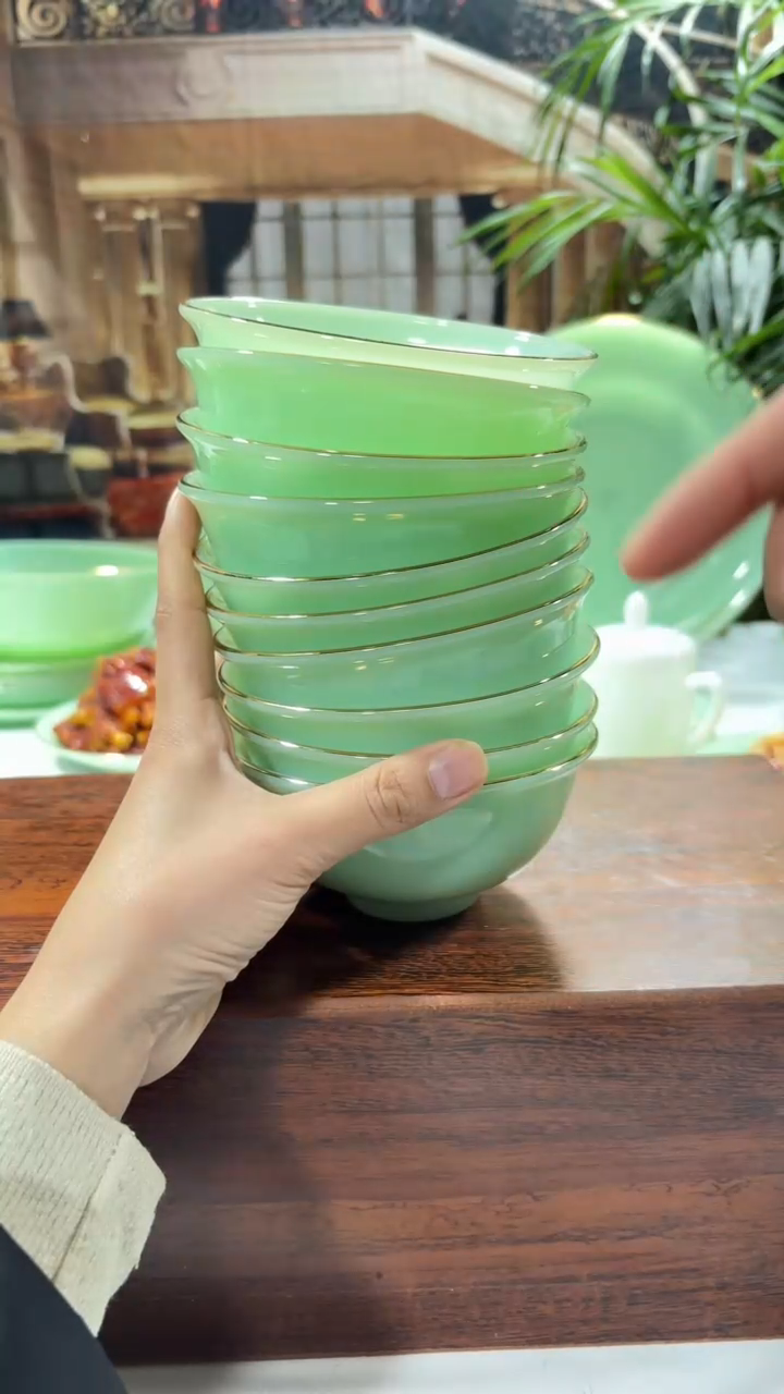 【闪购商品】...4.5英寸玉瓷碗10个口径11.5厘米 