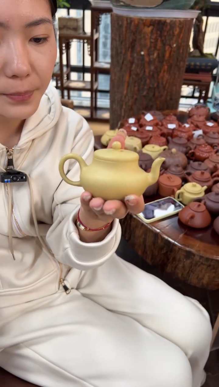 【闪购商品】紫砂茶壶【头哥手工壶】君德本绿光素