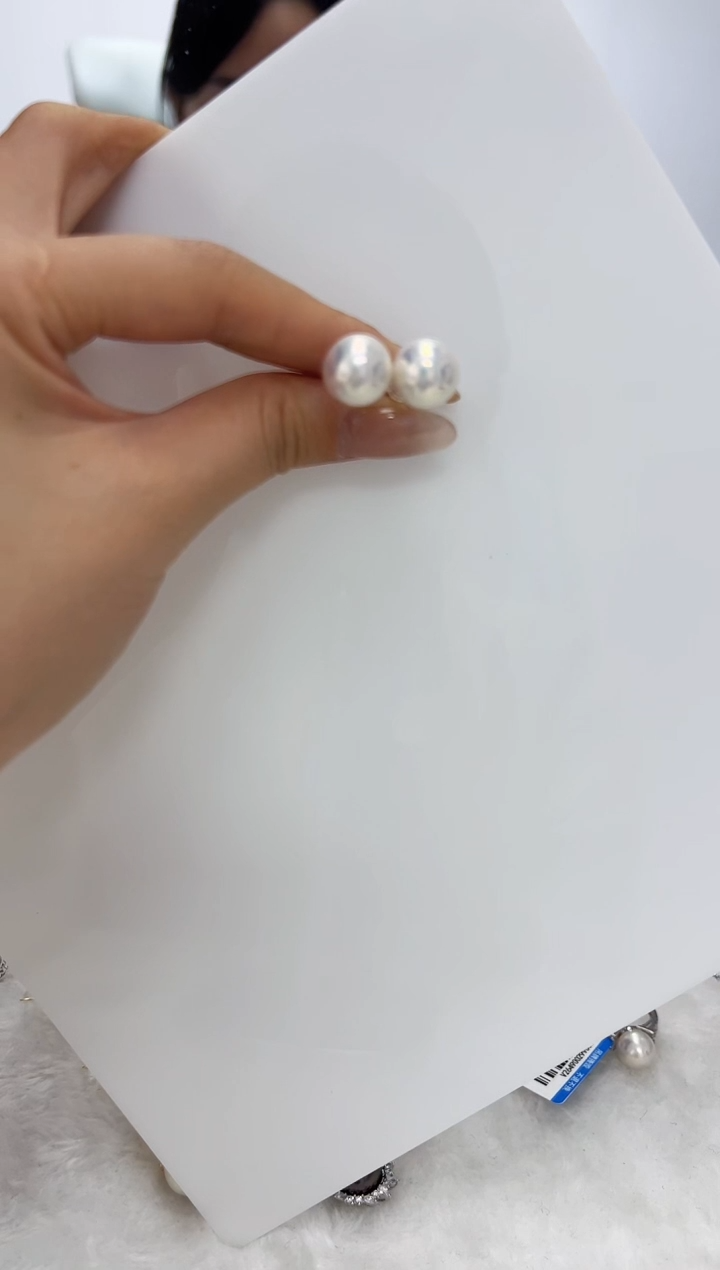 【闪购商品】淡水珍珠DA18K金镶嵌耳钉 11 SS169