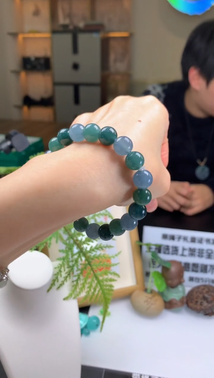 【闪购商品】定制翡翠未镶嵌珠串-85261