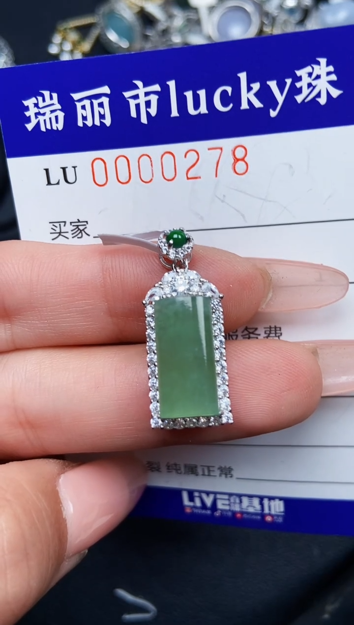 【闪购商品】翡翠颈饰银S925镶嵌0278