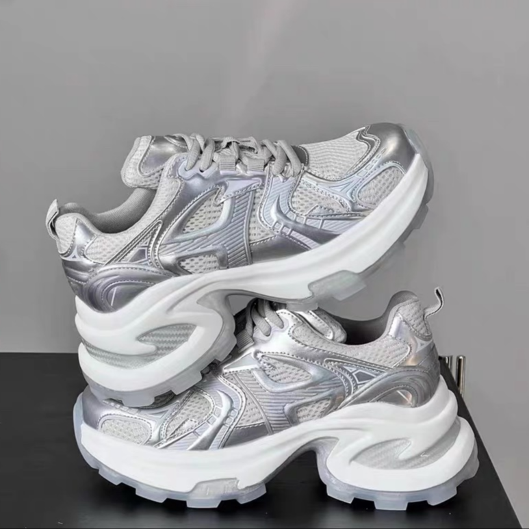 赵露思同款老爹鞋女2024新款网面夏季增高运动休闲爆款鞋2016