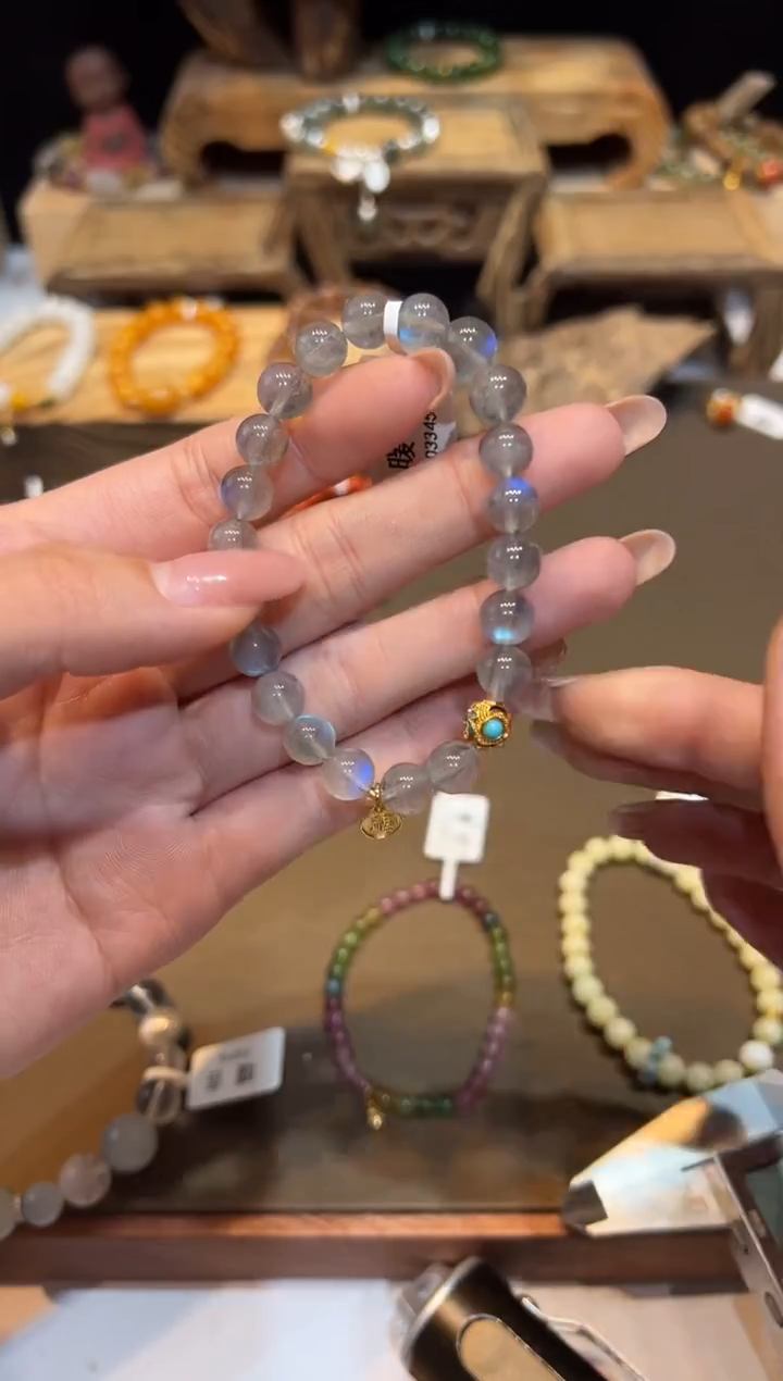 未镶嵌手链长石手饰@@D3345