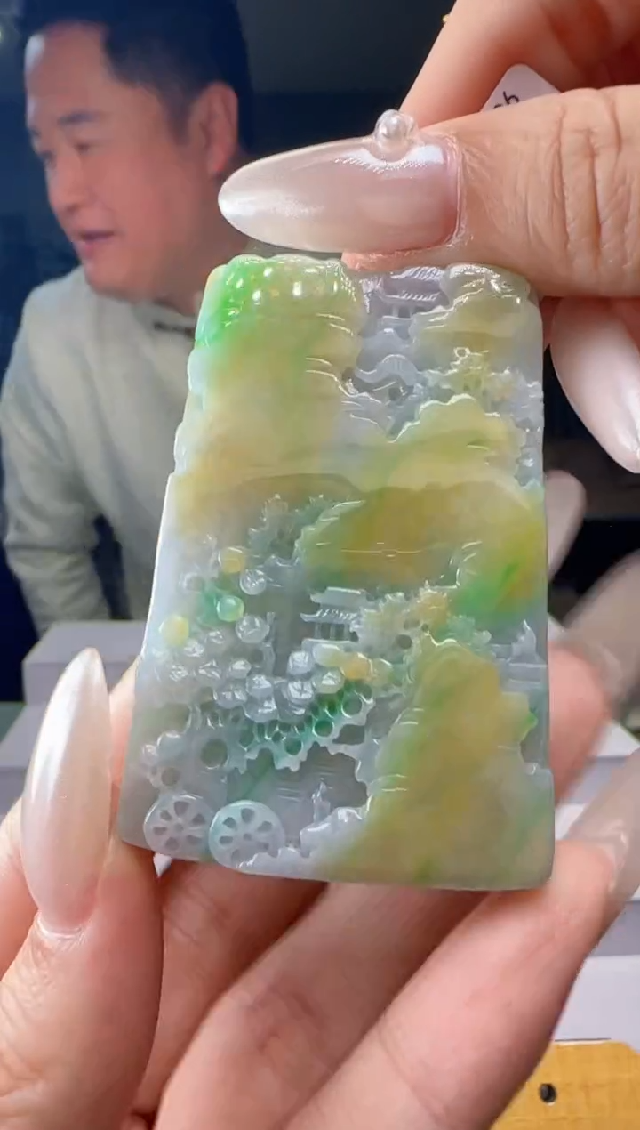 颈饰未镶嵌翡翠MM@@960Q7J05352