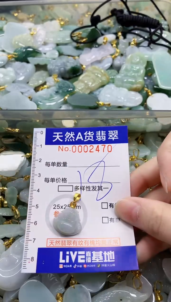 颈饰未镶嵌翡翠天然A货翡翠