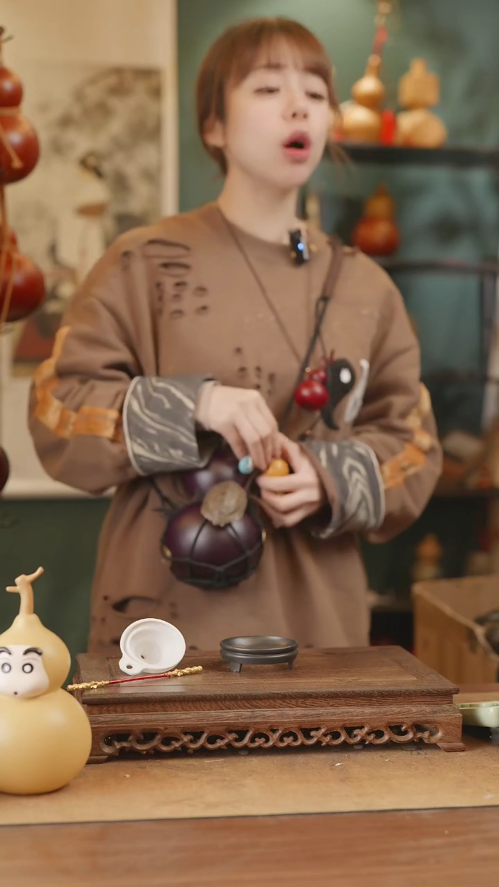 【闪购商品】234号精品天然大漆工艺防渗内胆酒葫芦~