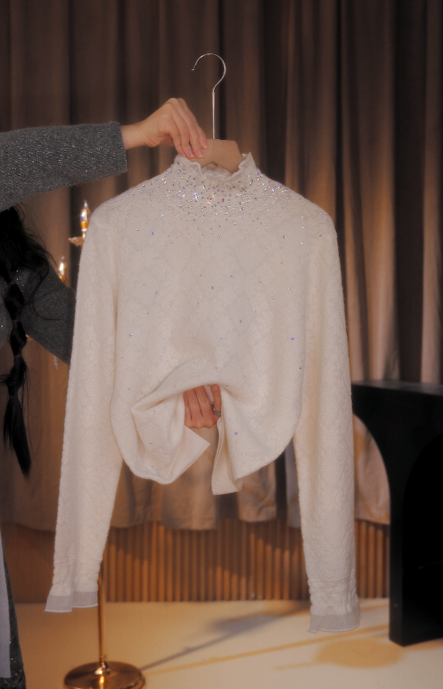 赵七七杨子纱高定山羊绒系列设计感女装冬季-0420