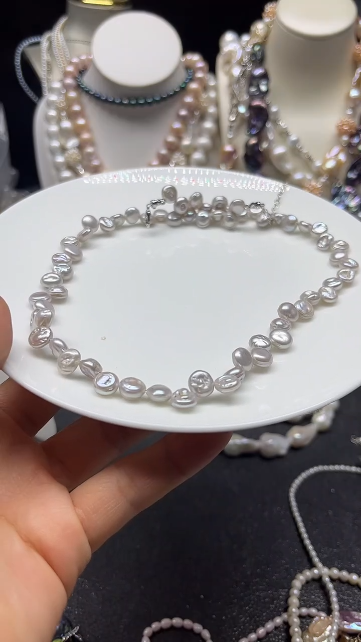 颈饰未镶嵌淡水珍珠多人