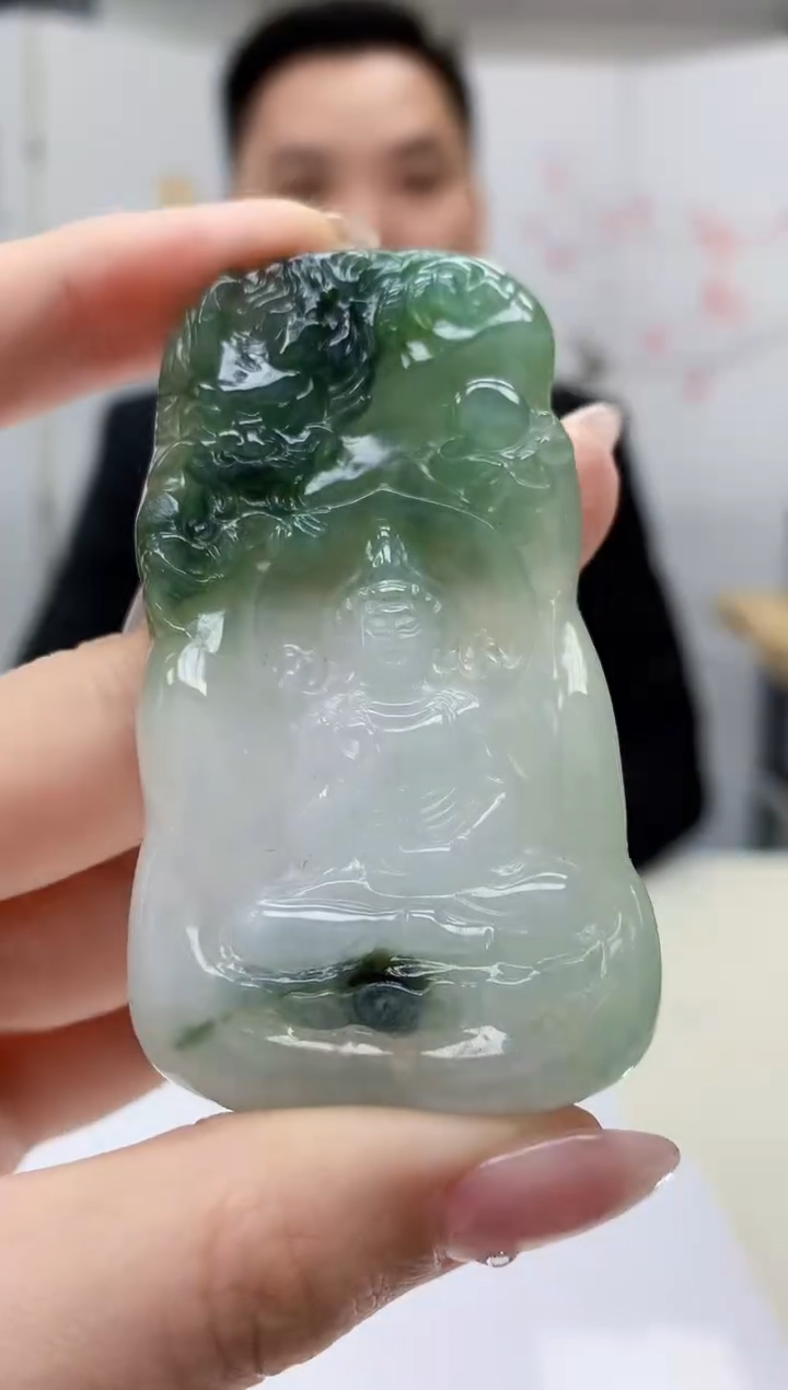 【闪购商品】定制翡翠未镶嵌1502jw-毛货挂件23