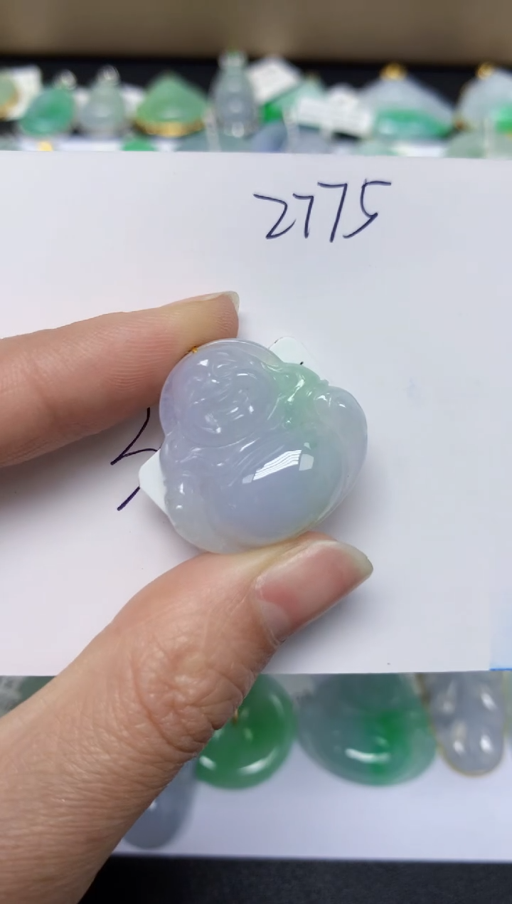 【闪购商品】翡翠颈饰18K金镶嵌 天然翡翠A货