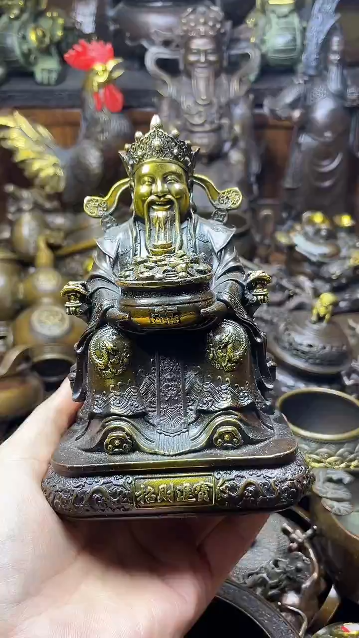 闪购链接，点击下单，有运费险，铜摆件