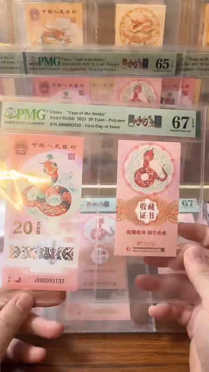 【闪购商品】塑料双金兰关门蛇司令币证67分无4不挑号