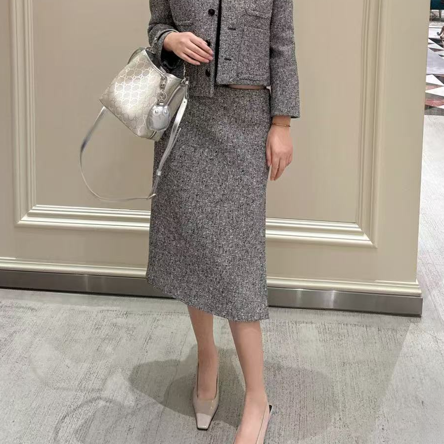 未使用 GUCCI/古驰 金属logo半身裙