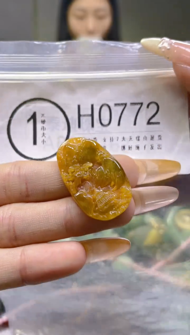 翡翠未镶嵌颈饰/H/翡翠A货一图一物