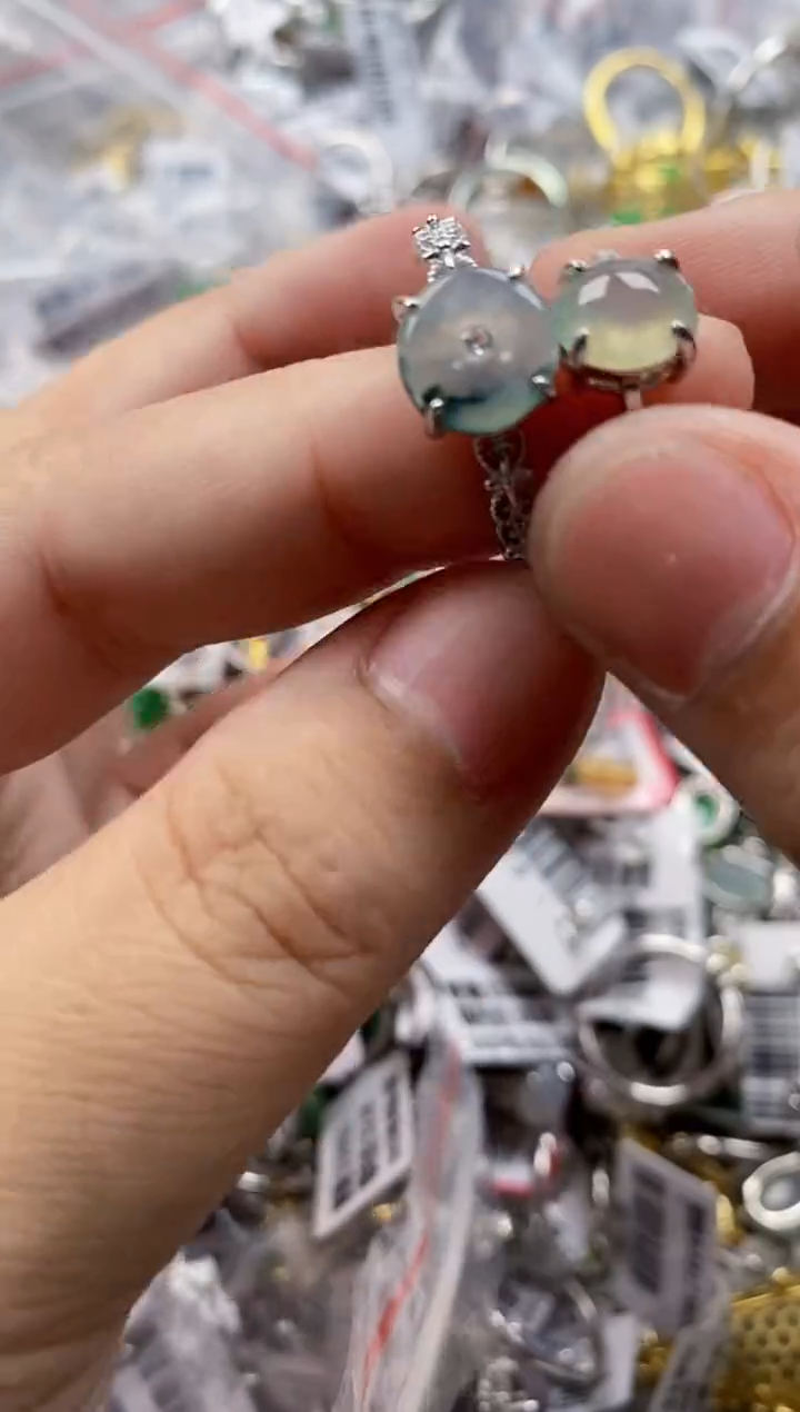 银S925镶嵌戒指翡翠777    6