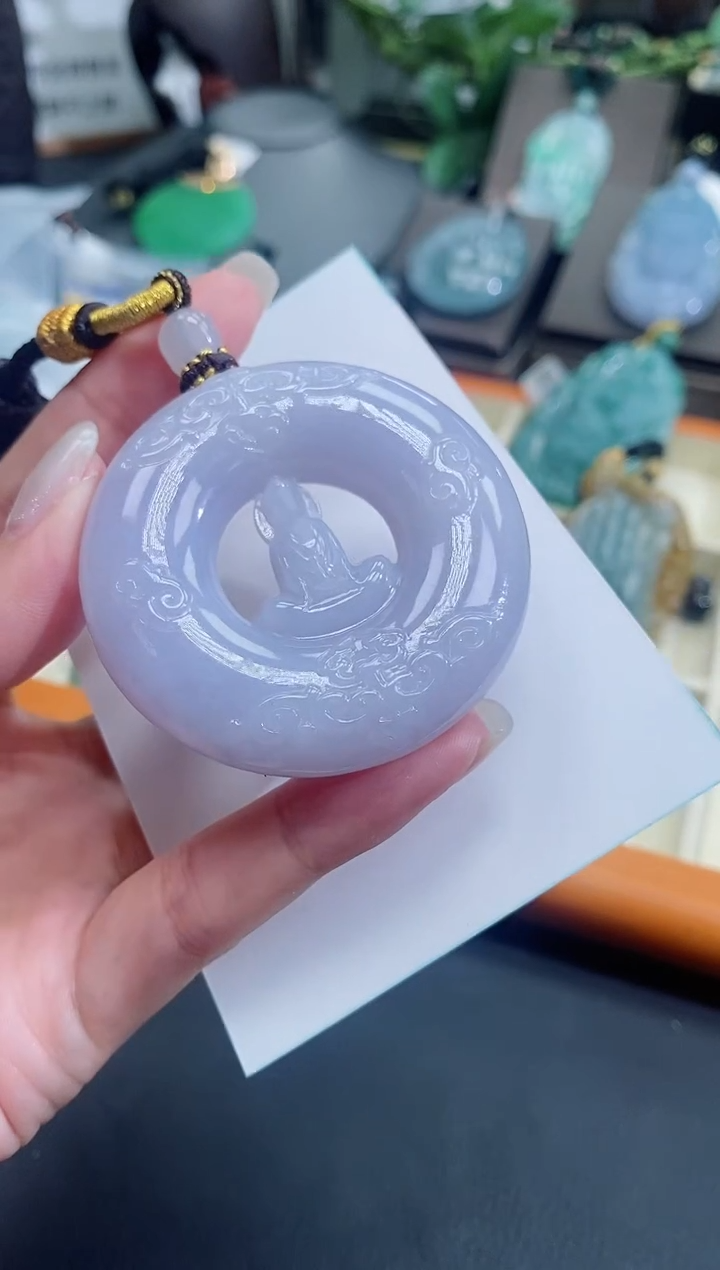 颈饰未镶嵌翡翠缅甸天然翡翠