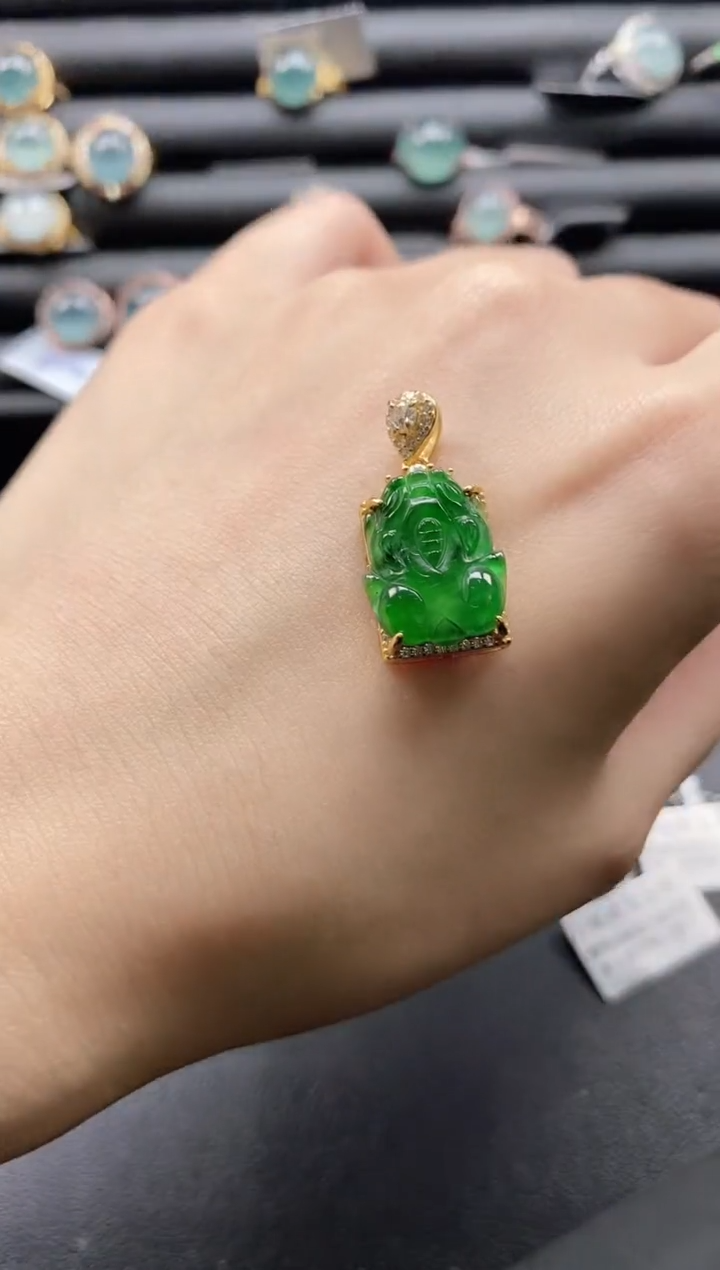 【闪购商品】翡翠戒指银S925镶嵌1111