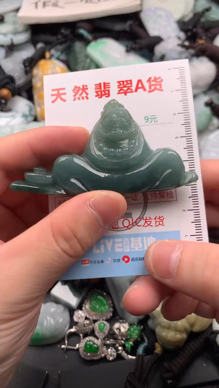 翡翠未镶嵌吊坠(不含链)1