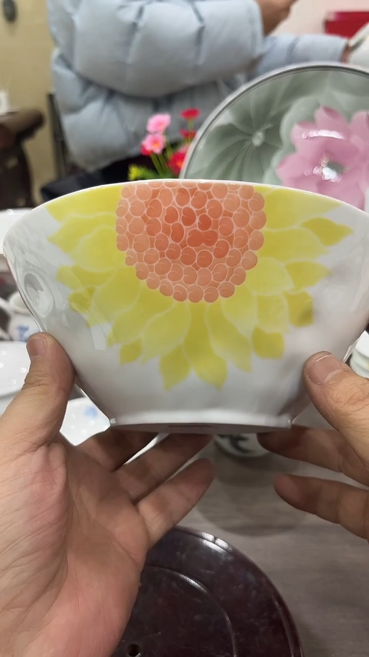 19厘米湖南醴陵釉下五彩陶瓷